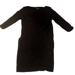 Betabrand black dress 3/4 sleeves size medium